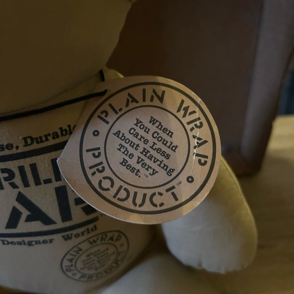 1985 Dakin No Frills Stuffed Bear Vintage Tags Attached - Picture 3 of 10